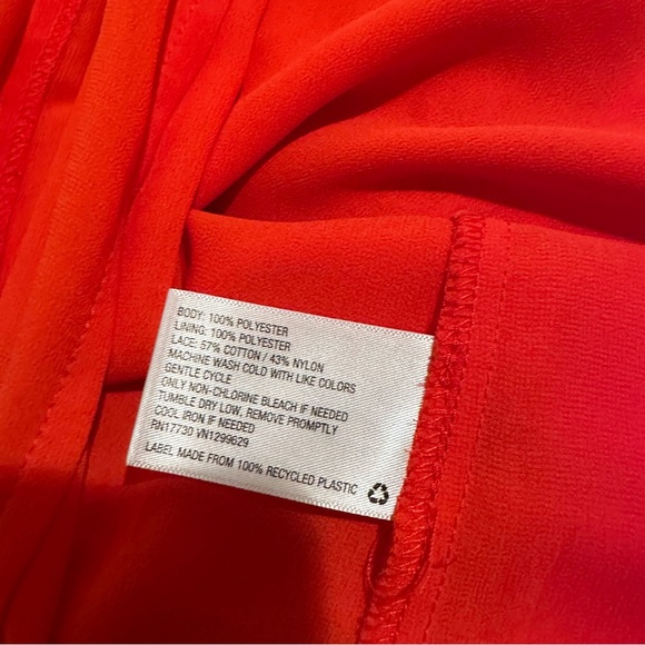 Mossimo bright coral red top - Picture 4 of 6